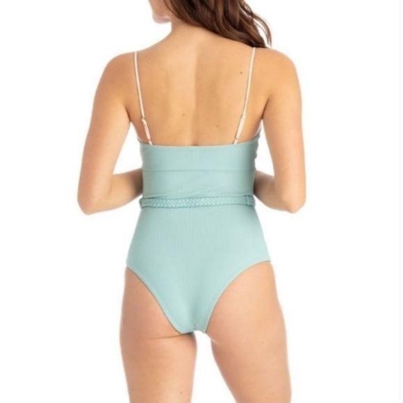 NWT Tavik x ANTHRO Aqua Classic Cheeky One Piece S - Picture 6 of 13